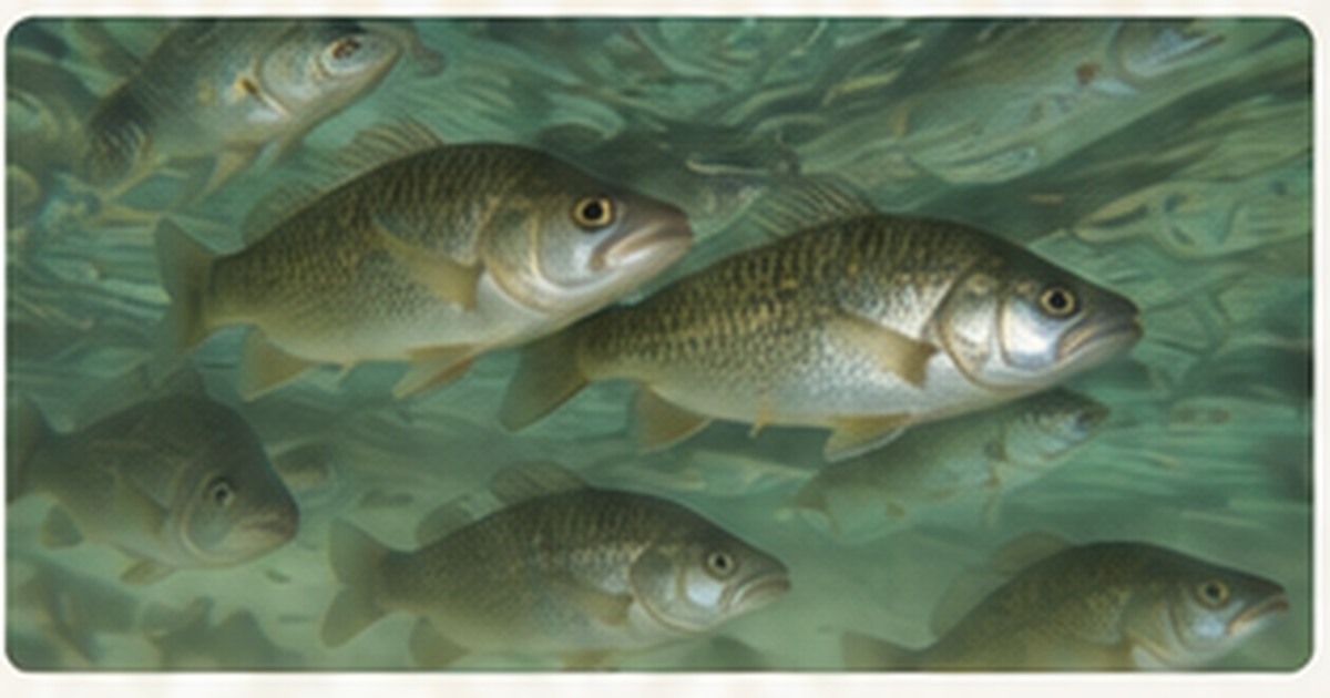 Fish in an aquaponics tank